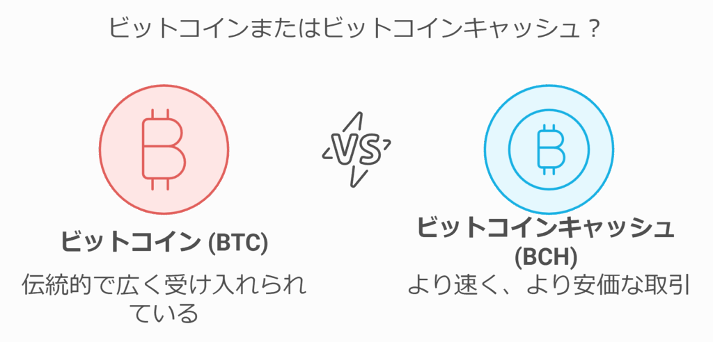 ビットコインまたはビットコインキャッシュ?