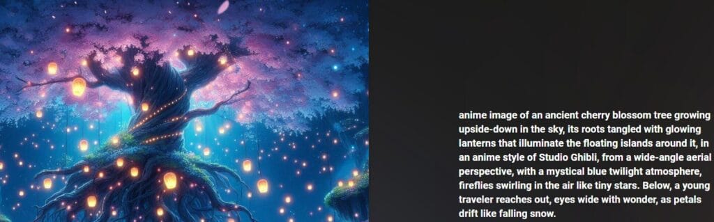 Bing Image CreatorのAI生成画像を表示するコンピュータ画面