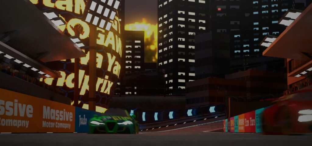 GT6551は近未来的なメタバース空間で展開される、NFTを利用した対戦型のカーレースゲーム