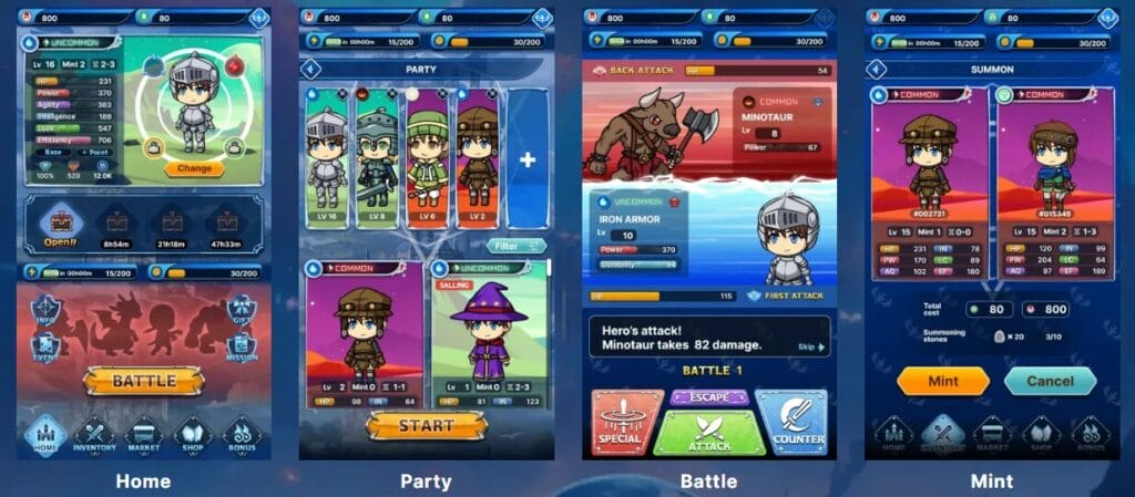 『チェンコロ』では、ヒーローNFTがプレイヤーのバトルキャラクター