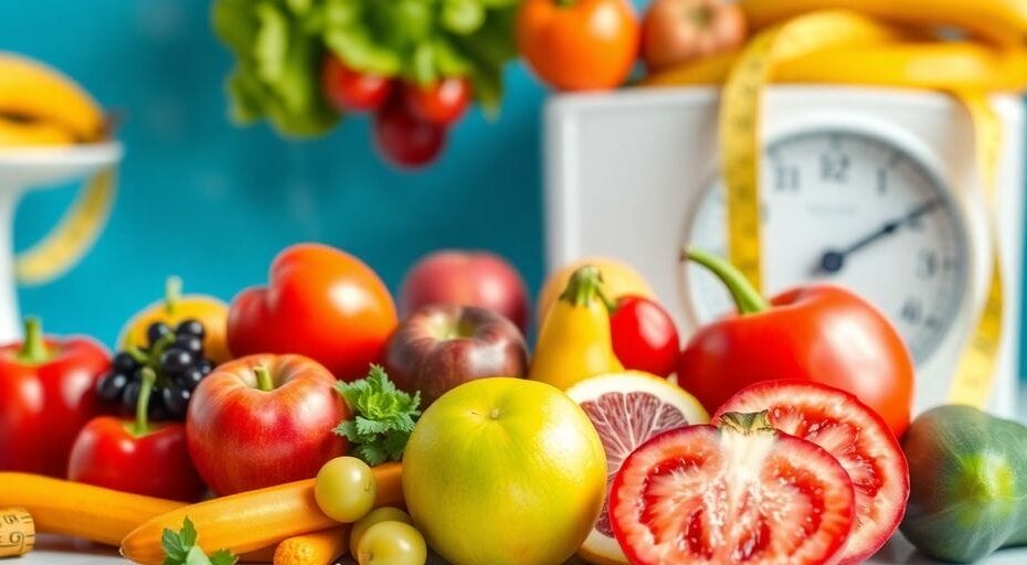 新鮮な果物と野菜の美しい配置