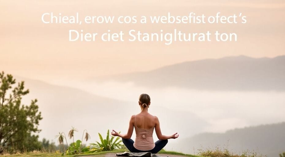 自然の中で心を落ち着ける人のイメージ