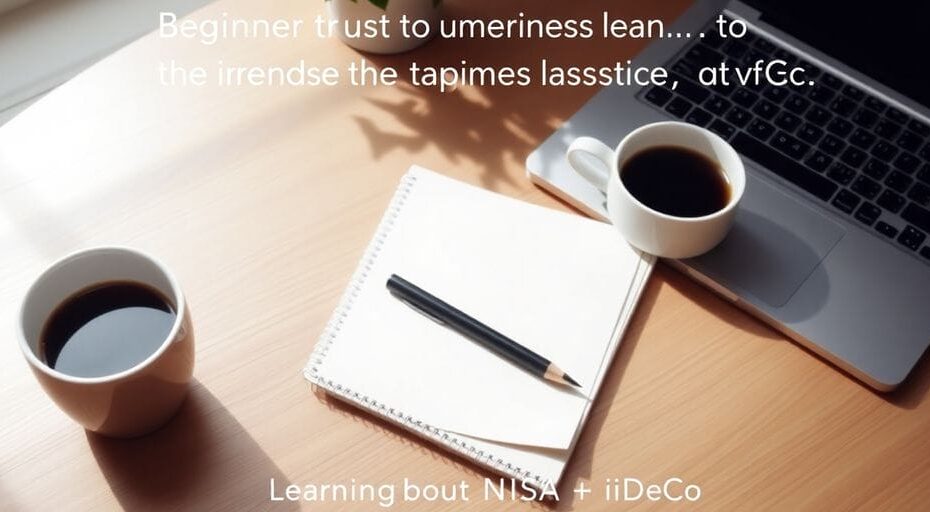 落ち着いた作業スペースと投資信託の学び