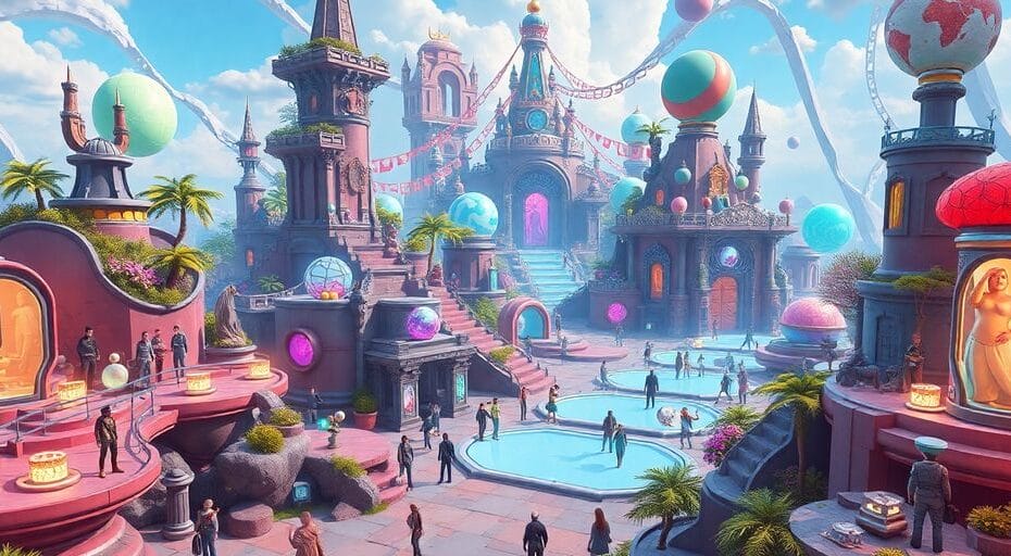 トランプ社のメタバースとNFT市場のイメージ