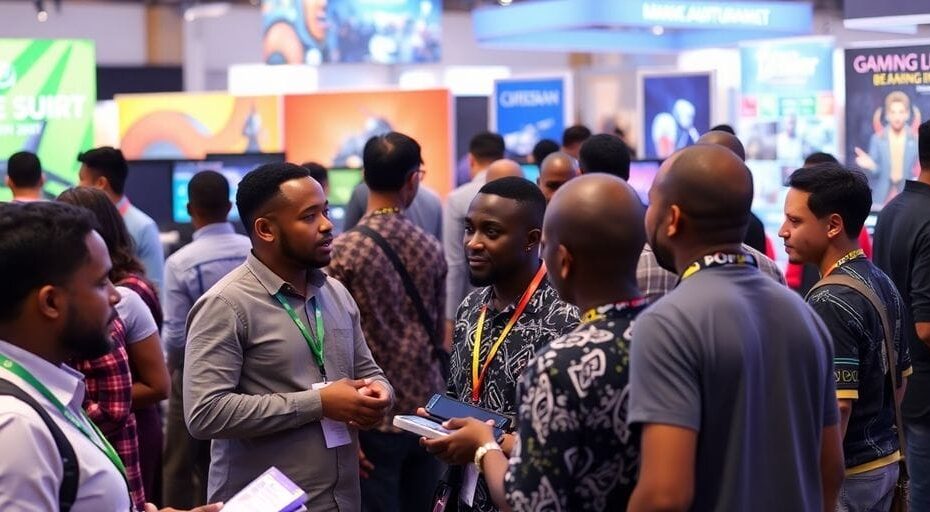 ゲームサミットでの多様な参加者たち