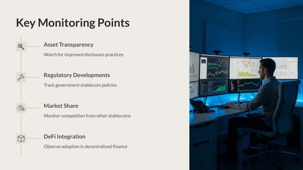 a man sitting at a desk with multiple computer screens