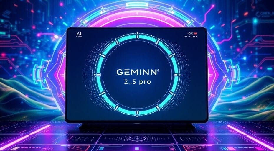 AI技術の未来を示すジェミニ2.5プロのイメージ