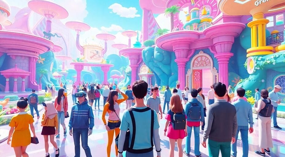 メタバースでの仮想現実と多様なアバターの交流