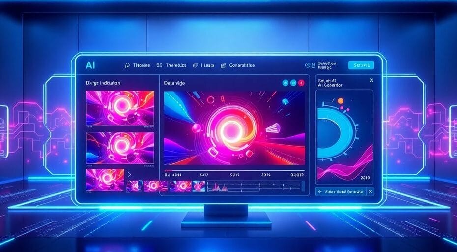 AIビデオ生成のインターフェースとアニメーション