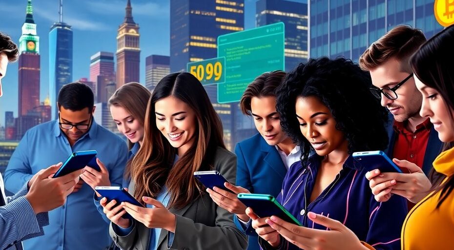 アメリカでの暗号通貨利用の増加を示す画像