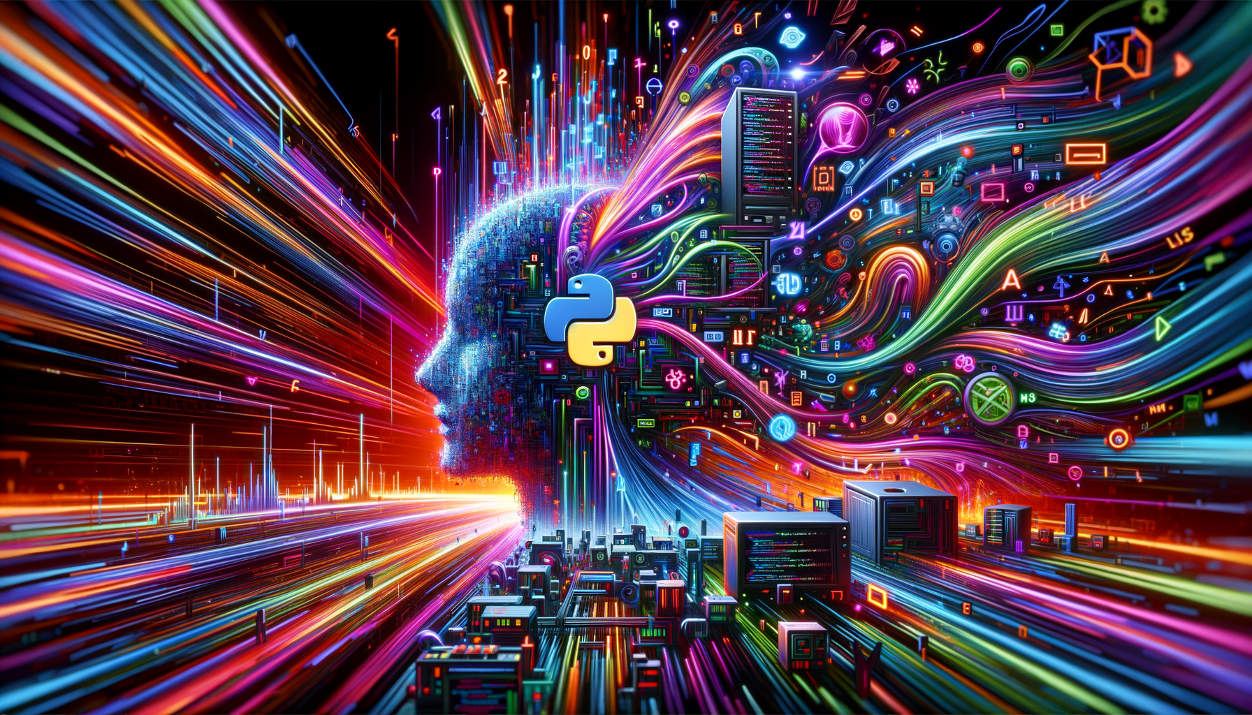 Eye-catching visual of Copilot+, PyTorch, AI and AI technology vibes