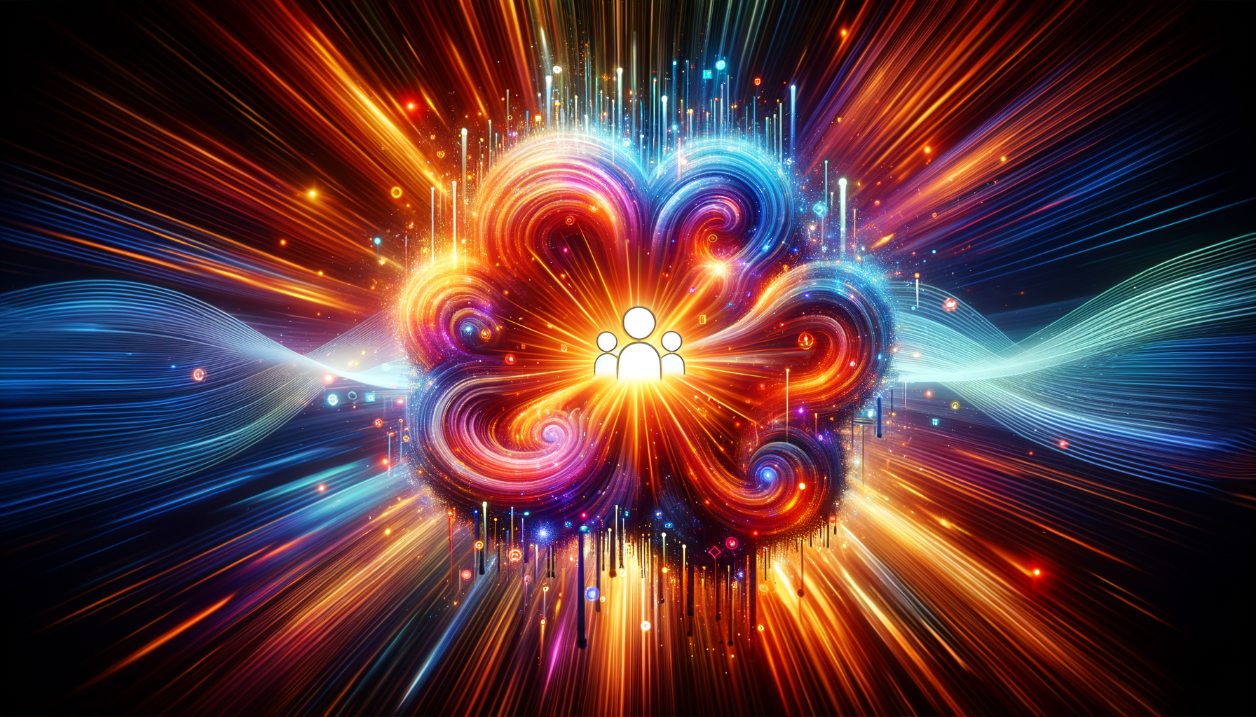 Eye-catching visual of Salesforce, AI, data
and AI technology vibes