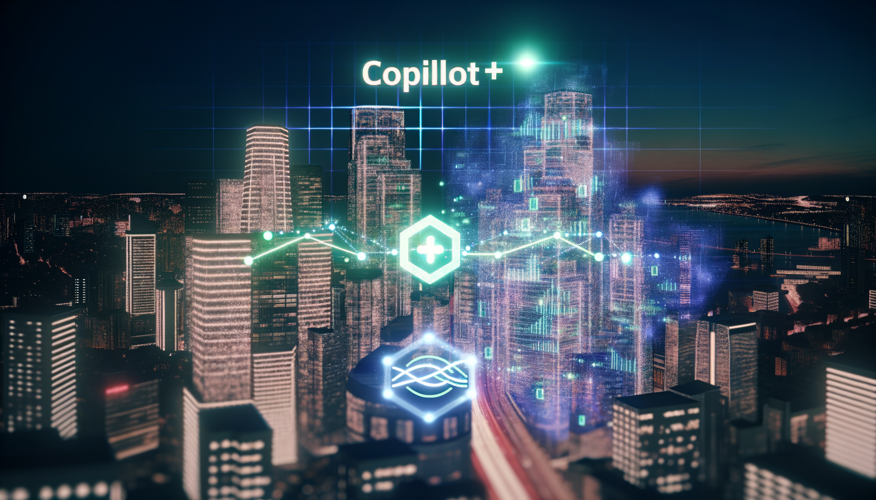 Future potential of Copilot+, PyTorch, AI represented visually