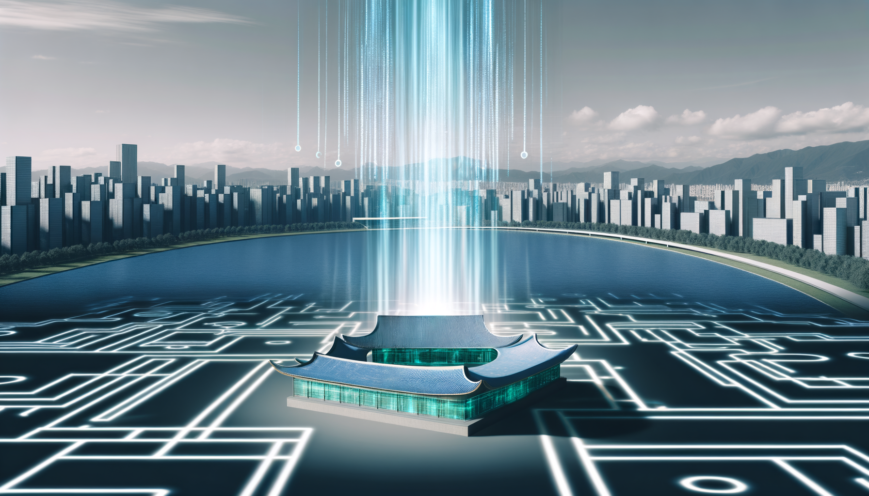 Future potential of open lakehouse, AI, data management represented visually