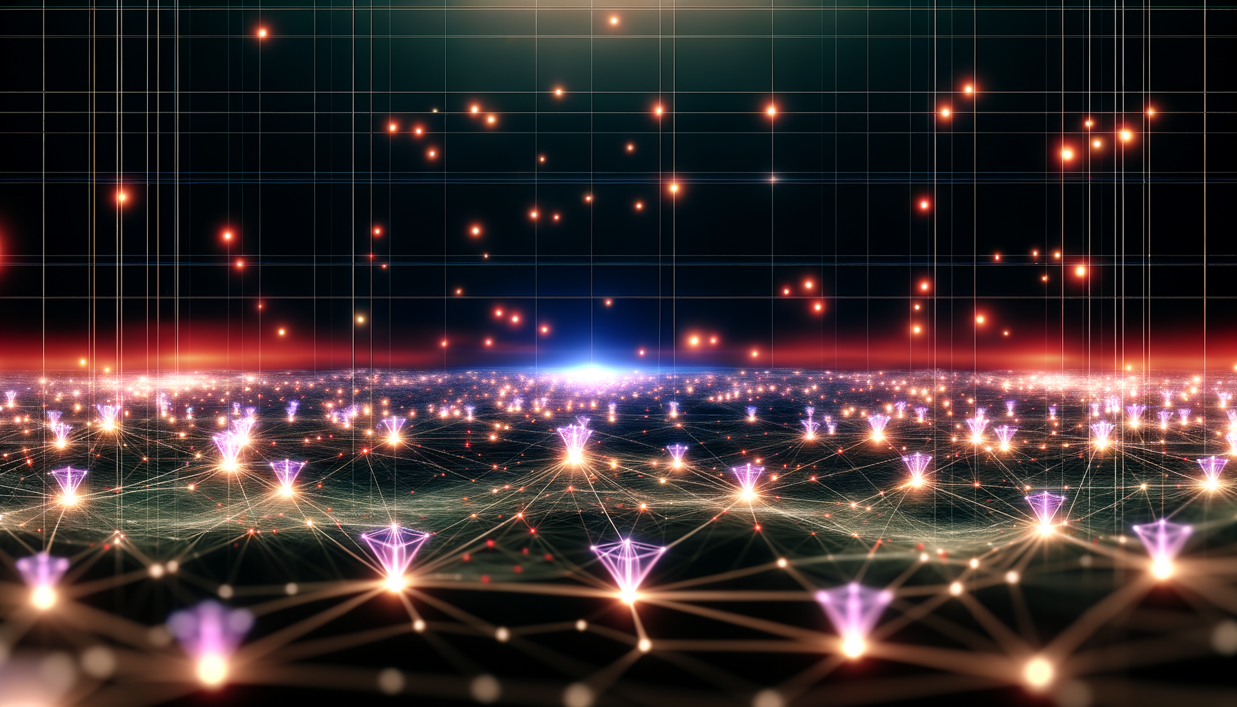 Avalanche AVAX technology and blockchain network illustration