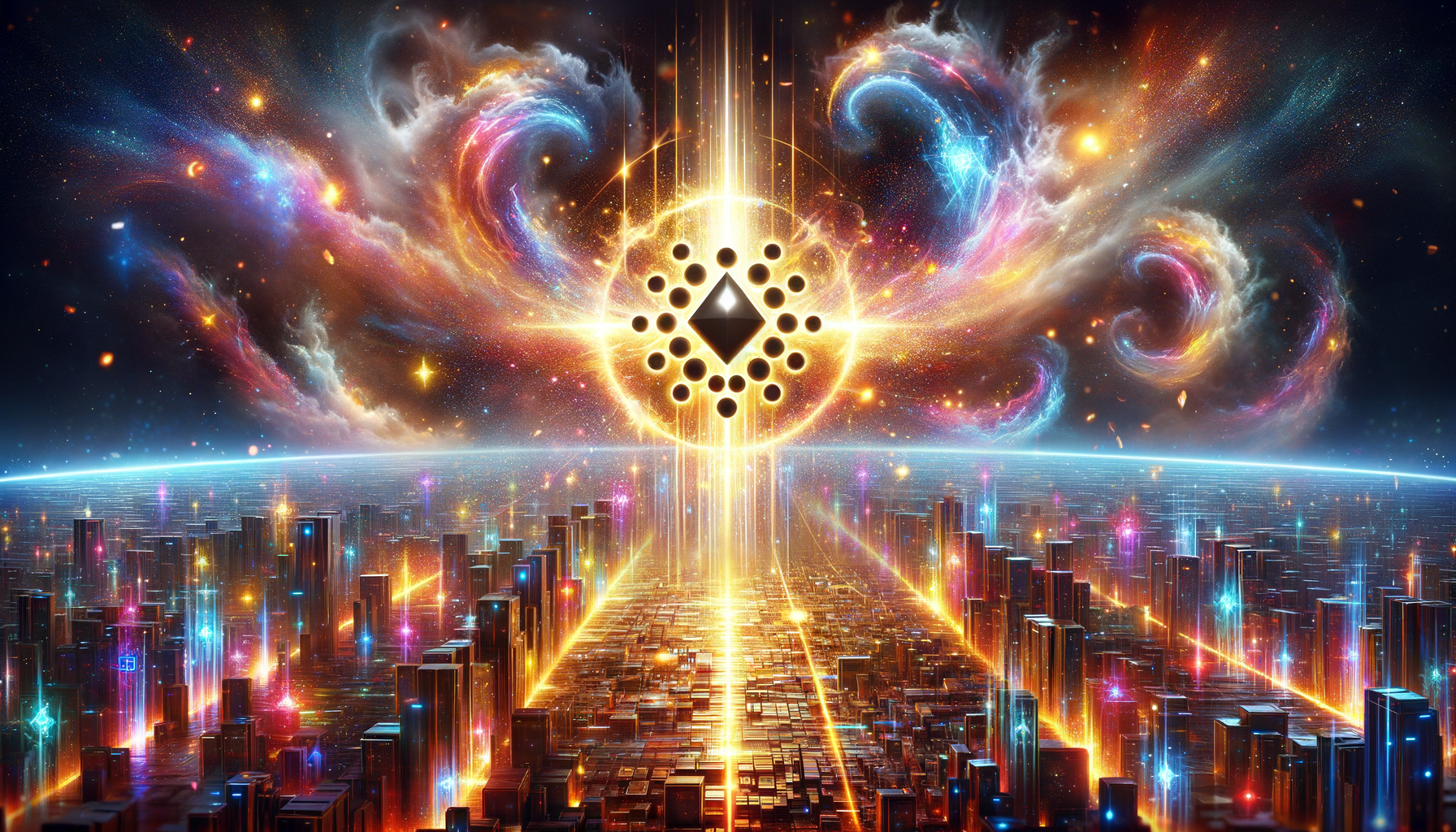 Eye-catching visual of Cardano ADA and cryptocurrency vibes