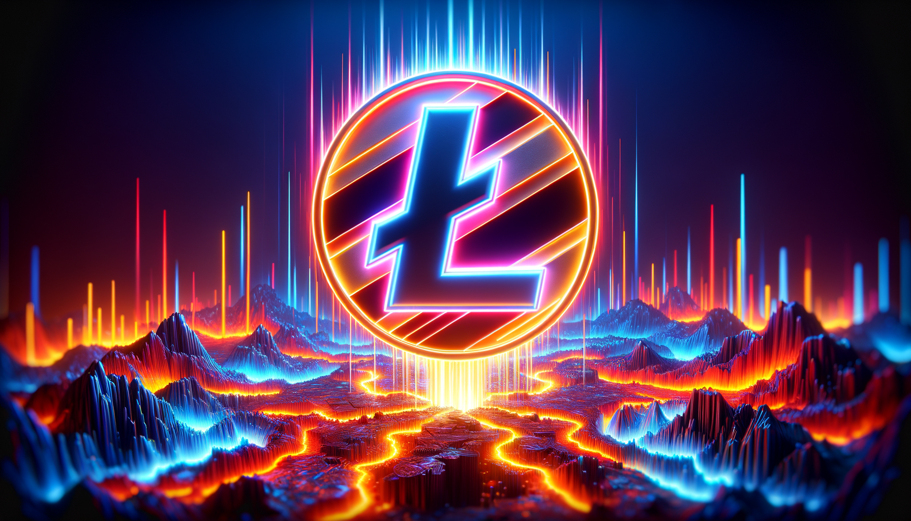 Eye-catching visual of Litecoin LTC and cryptocurrency vibes