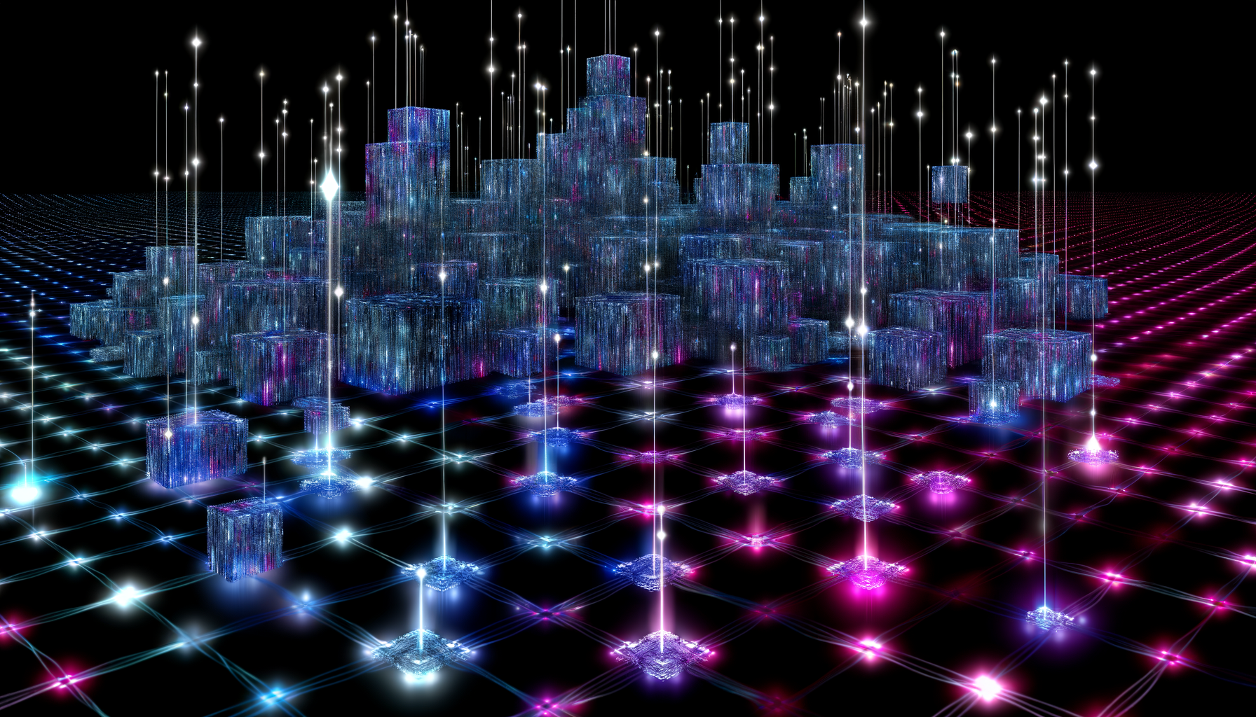 Litecoin LTC technology and blockchain network illustration