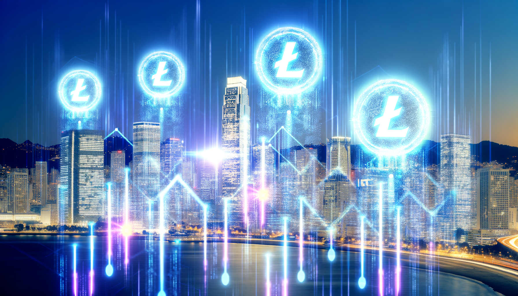 Future potential of Litecoin LTC represented visually