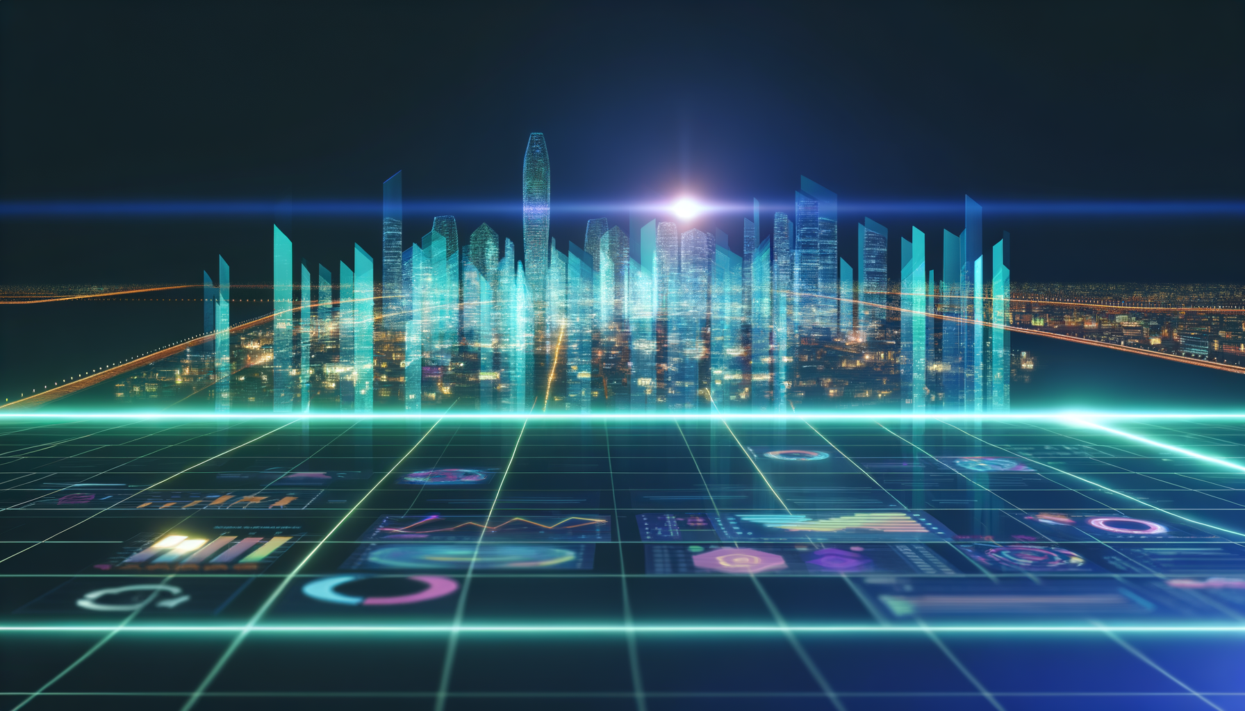 Future potential of 3D Web, metaverse, web standards represented visually