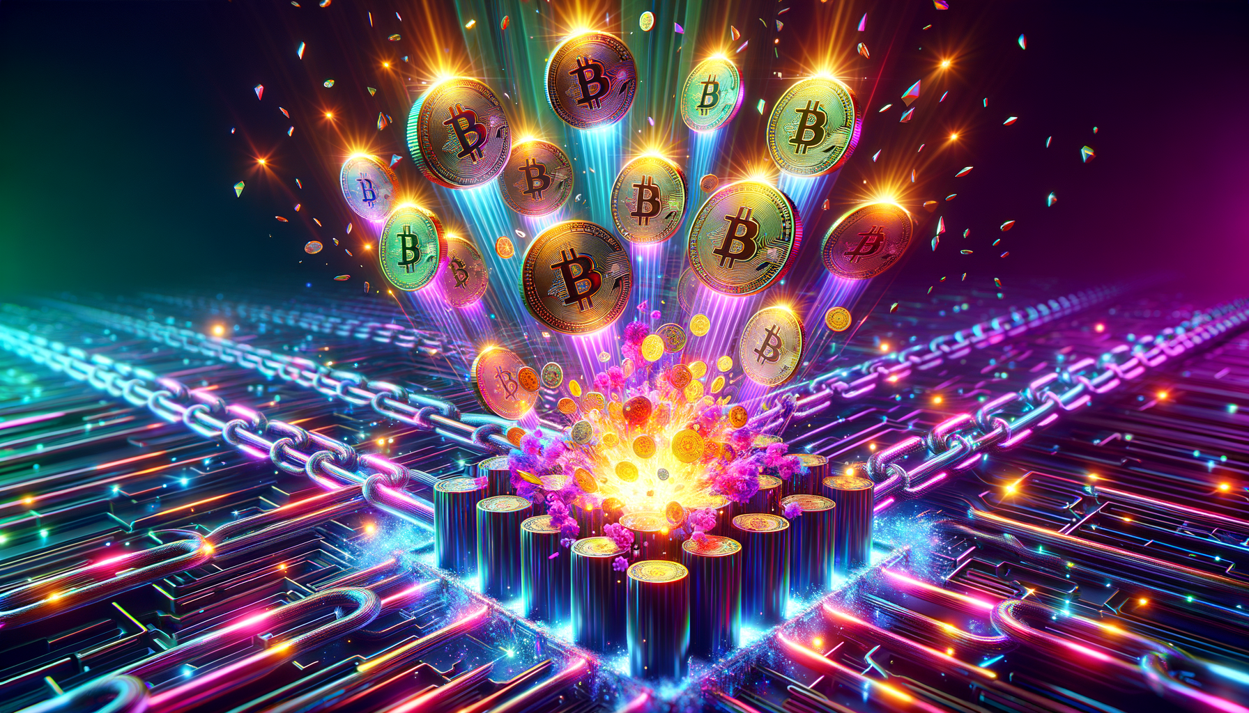 Eye-catching visual of Solana SOL and cryptocurrency vibes