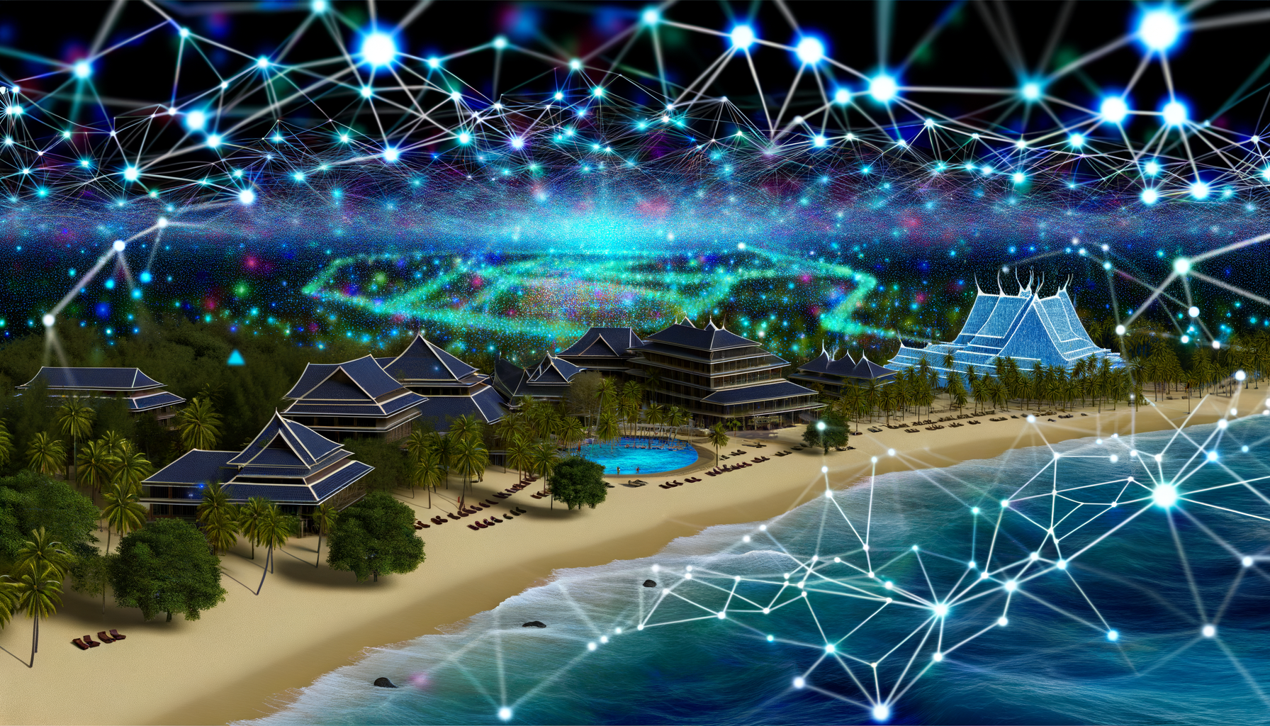 Koh Samui Resort, Thailand, luxury travel blog lifestyle illustration