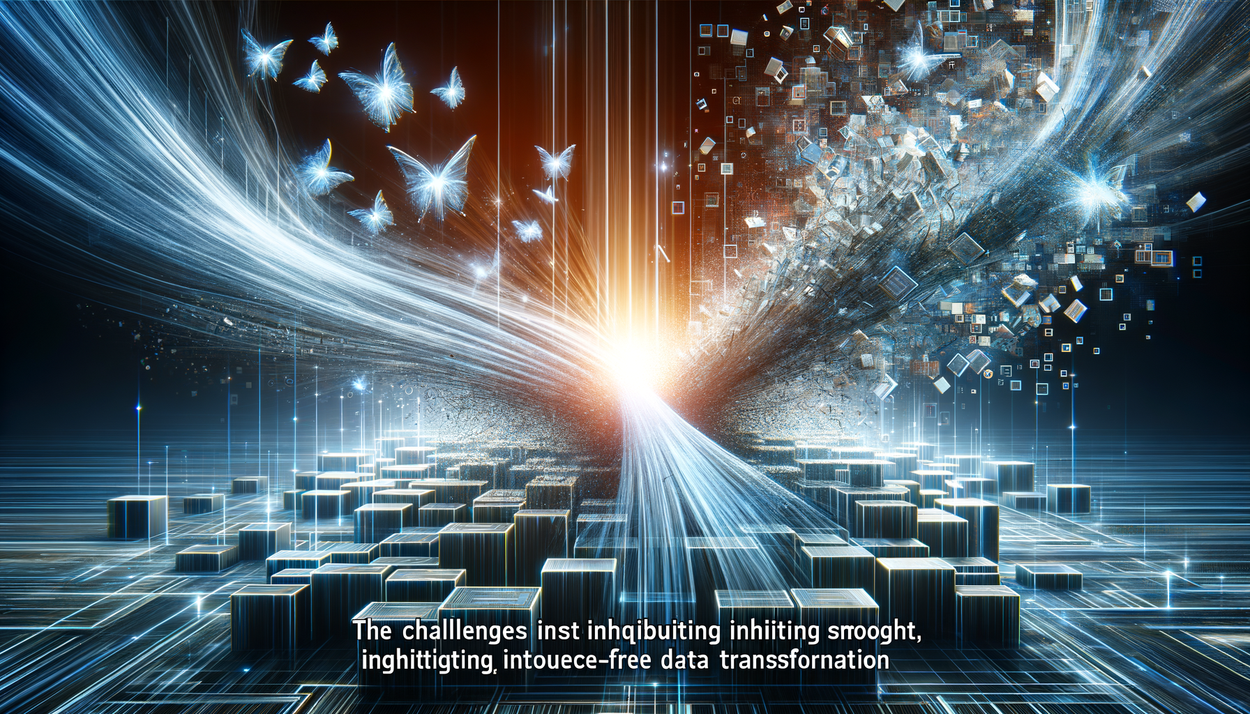 Eye-catching visual of Databricks Lakeflow Designer, no-code ETL, data engineering bottlenecks
and AI technology vibes