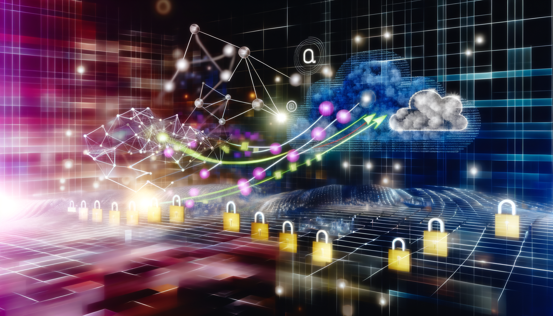 cloud migration, cloud security, cloud costs AI technology illustration