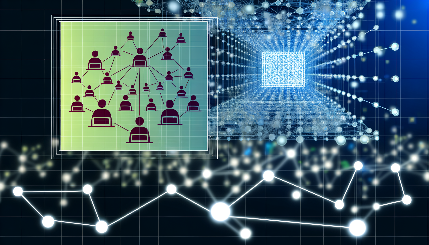 Snowflake, data warehouse, data scientists
AI technology illustration
