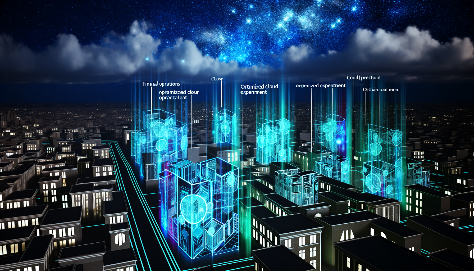 Future potential of cloud spending, finops, cloud cost optimization
represented visually