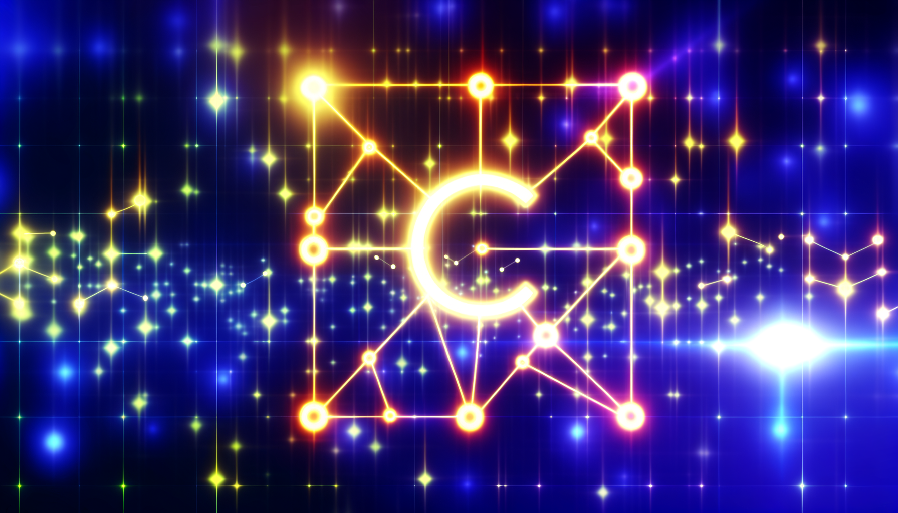 Cronos CRO technology and blockchain network illustration