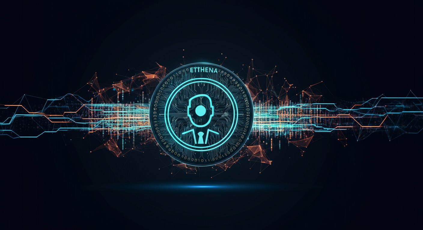 Ethena ENA technology and blockchain network illustration