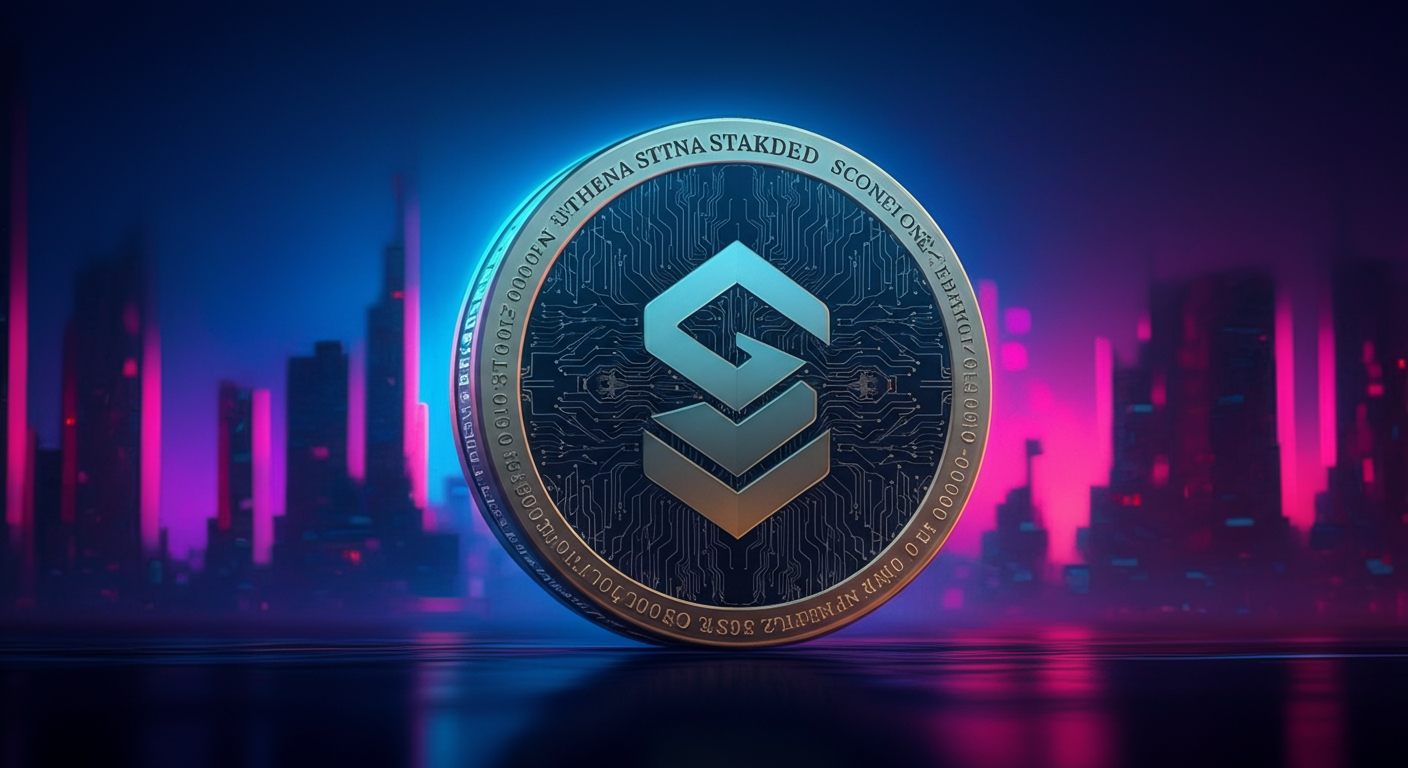 Eye-catching visual of Ethena Staked USDe SUSDE and cryptocurrency vibes