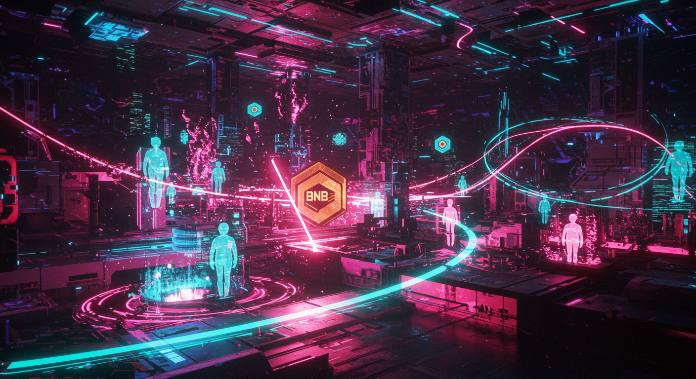 Eye-catching visual of BNB Chain, Maxwell upgrade, block times
and Metaverse vibes