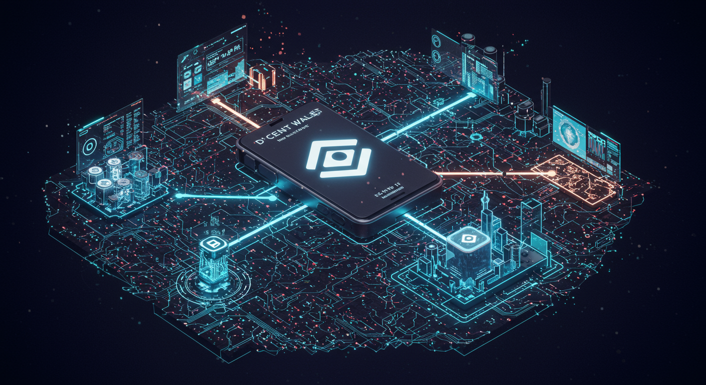 D'CENT Wallet, Taiko, Web3 platform Metaverse illustration