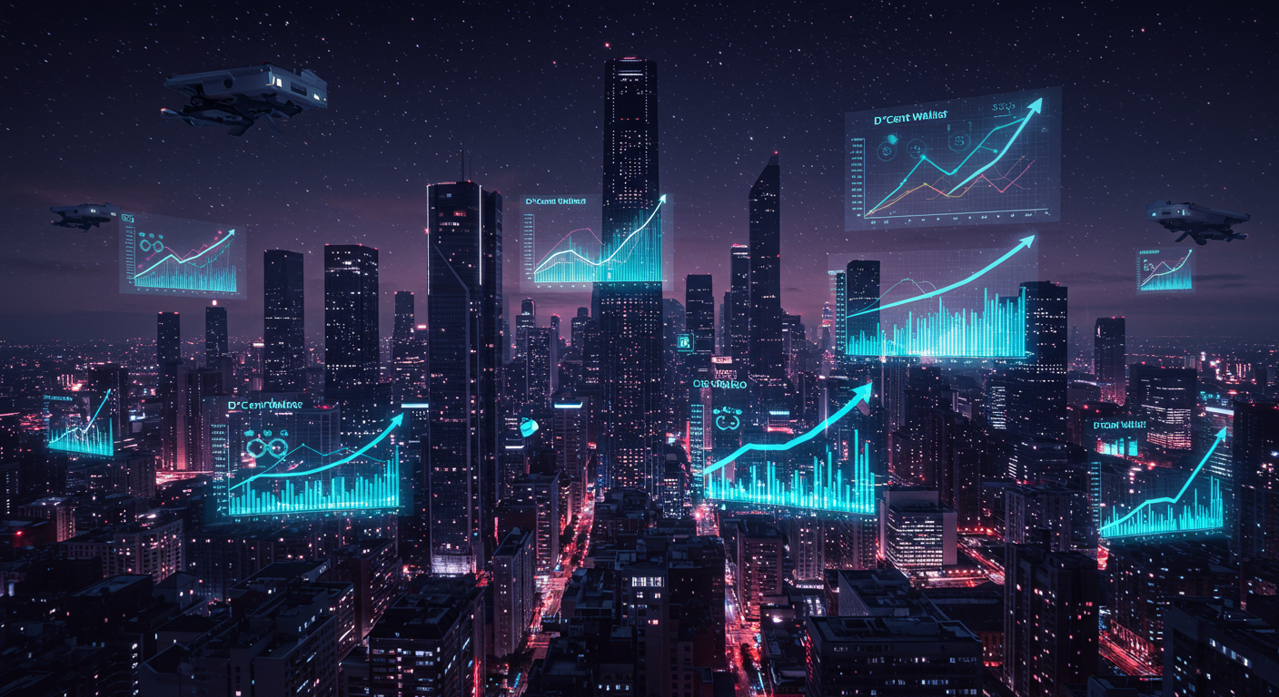 Future potential of D'CENT Wallet, Taiko, Web3 platform represented visually