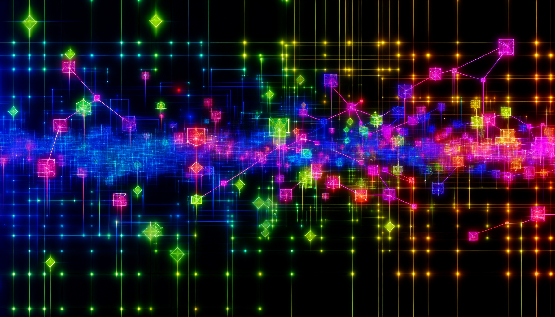 Uniswap UNI technology and blockchain network illustration