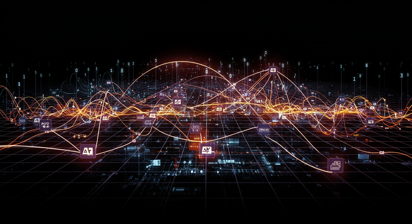 AI agents, agent communication protocol, Model Context Protocol AI technology illustration