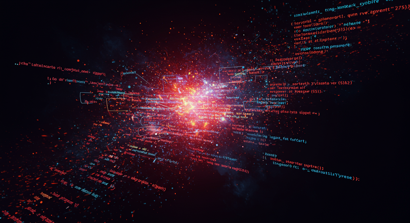 Eye-catching visual of python, type hinting, annotations and AI technology vibes