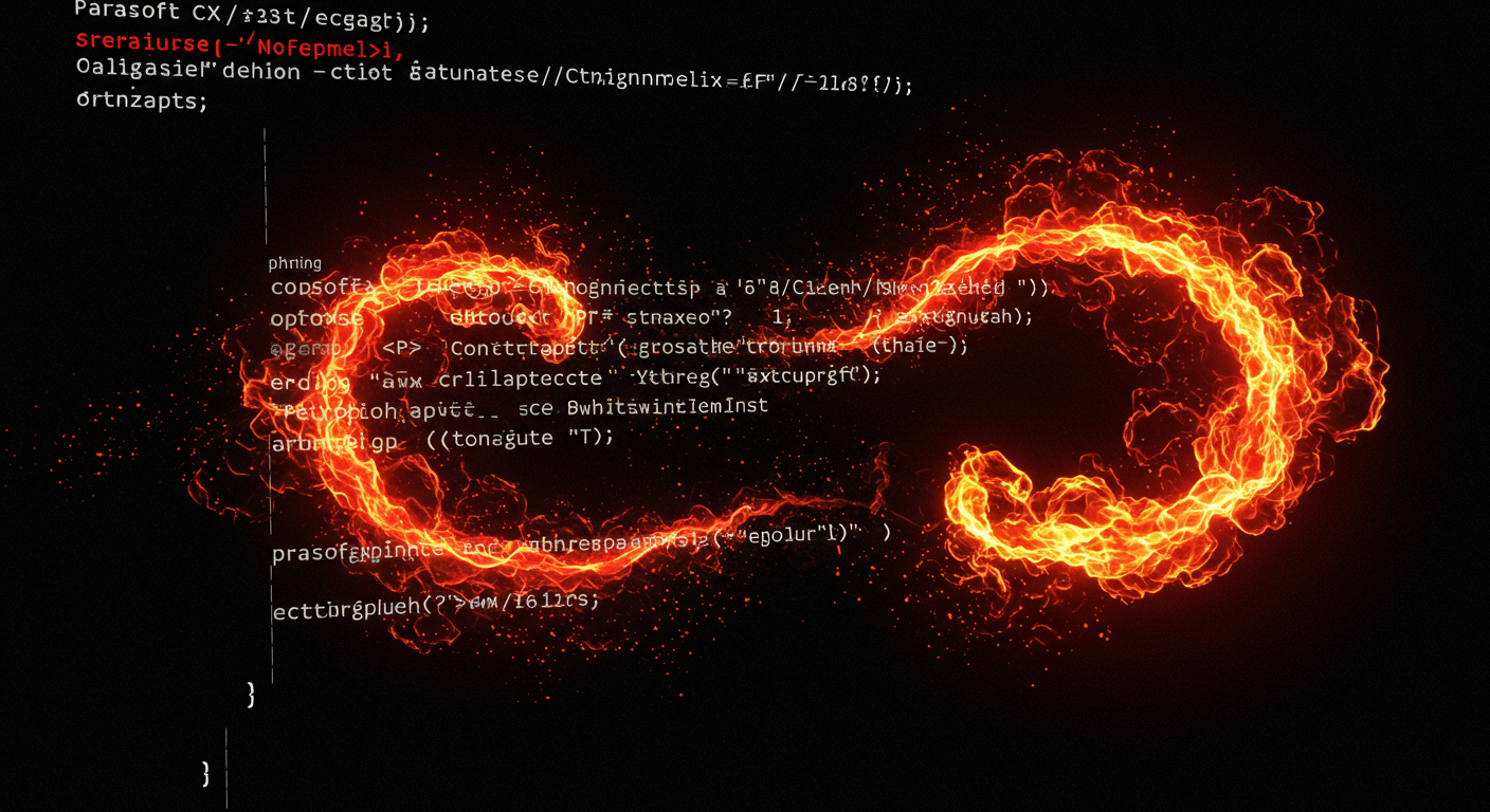 Eye-catching visual of Parasoft C/C++test, C++, static analysis and AI technology vibes