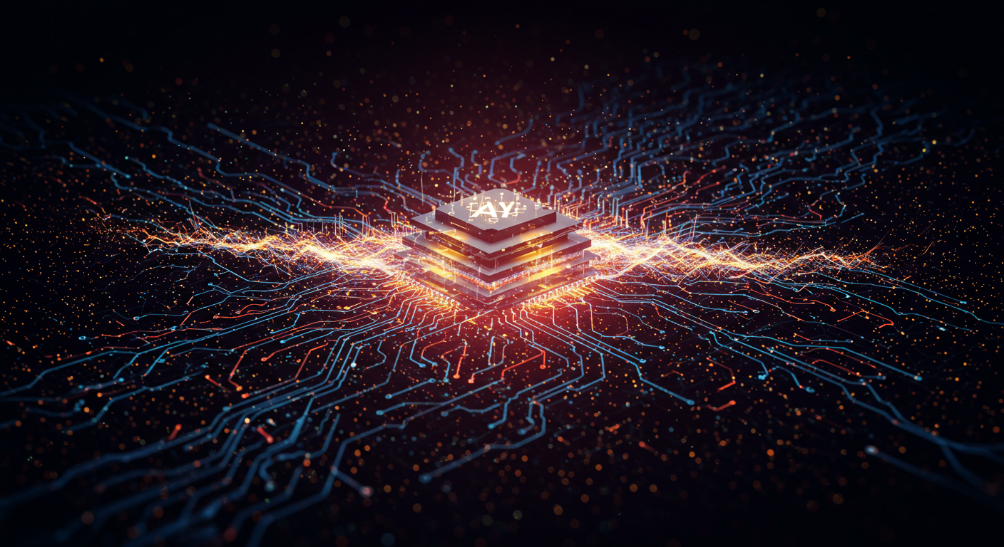 Future potential of AI, machine learning, data preparation
represented visually