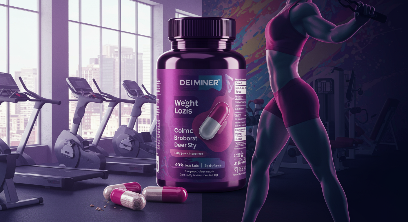 Eye-catching visual of weight loss, dosage, supplements
and lifestyle vibes