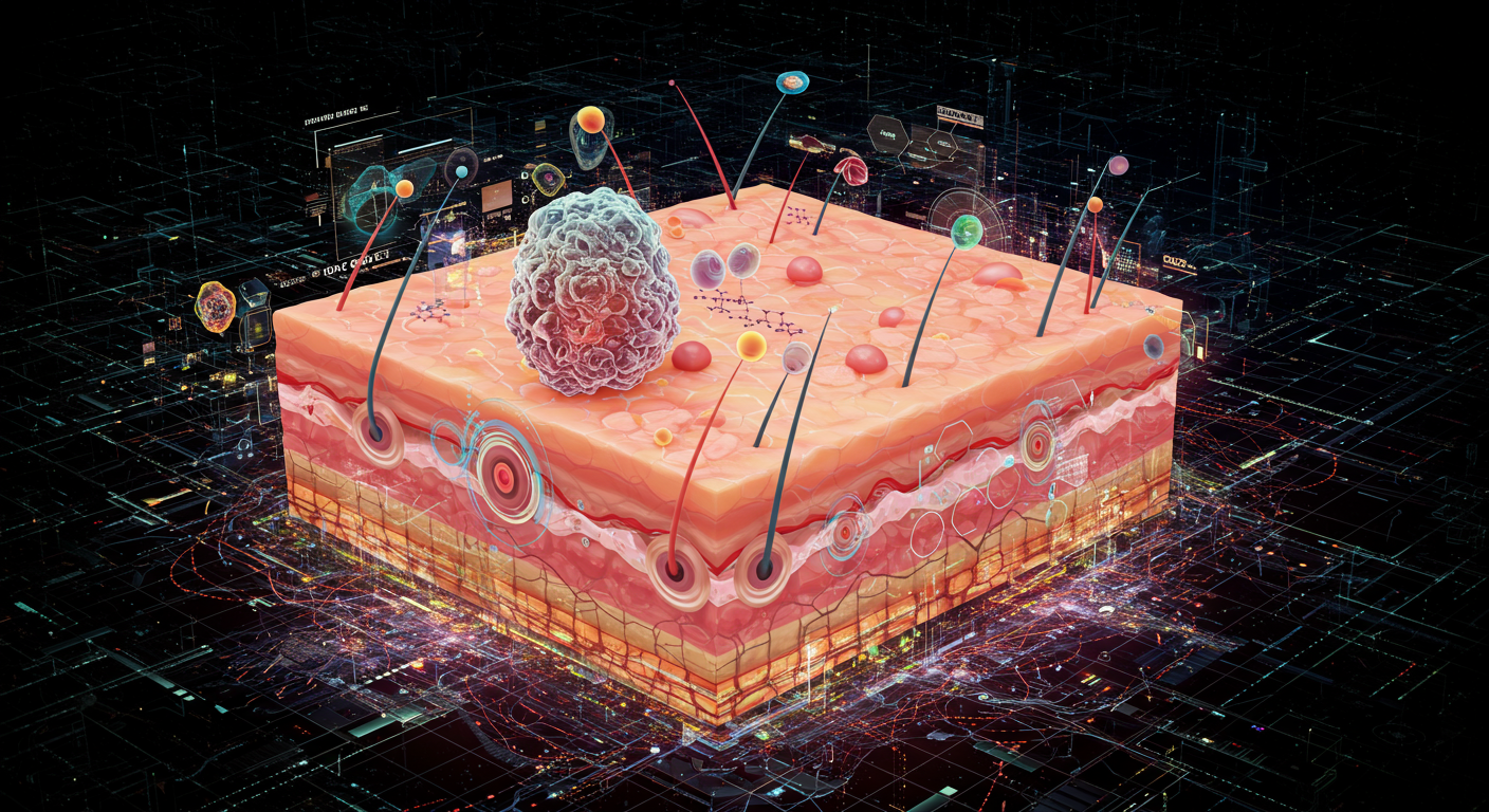 clogged pores, pores, skin care
lifestyle illustration