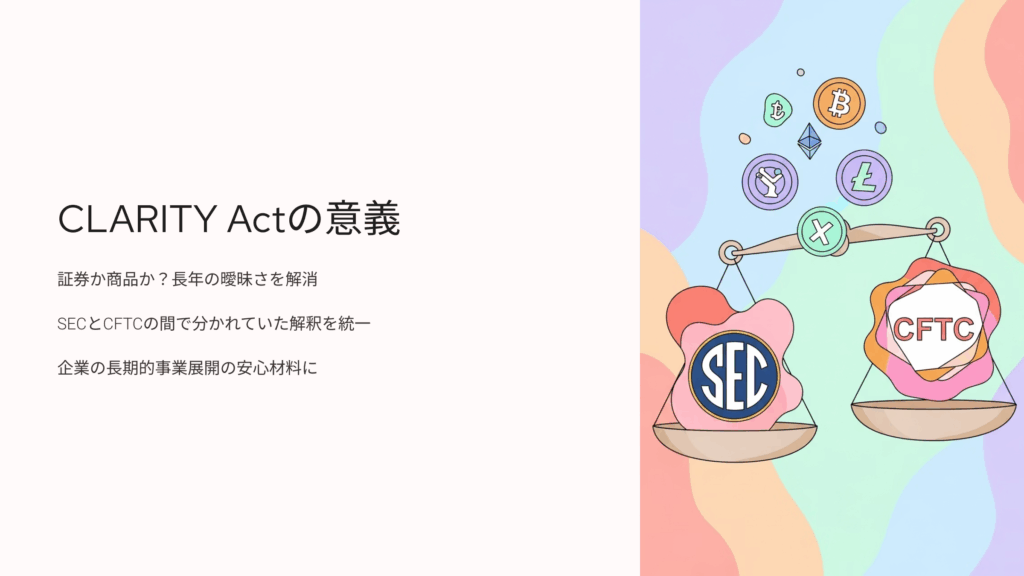 CLARITY Actと証券・商品区分問題
