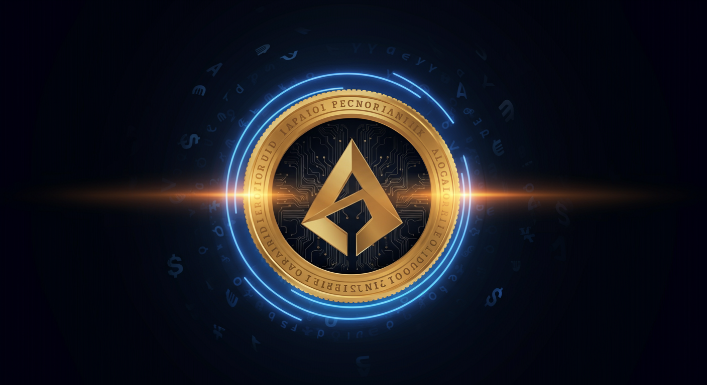 Eye-catching visual of Algorand ALGO and cryptocurrency vibes