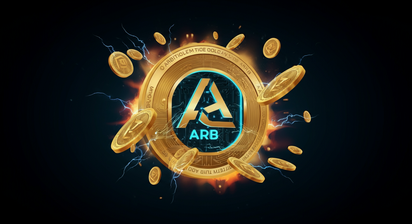 Eye-catching visual of Arbitrum ARB and cryptocurrency vibes