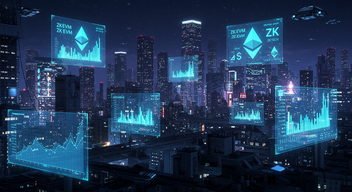 Future potential of Ethereum, zkEVM, ZK adoption
represented visually