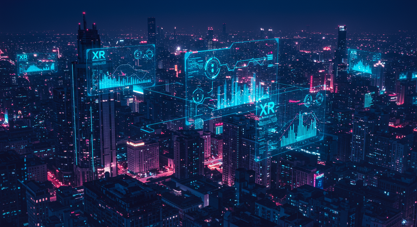 Future potential of XR, security, enterprise represented visually