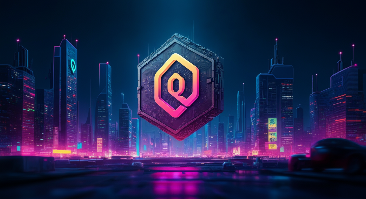 Eye-catching visual of Quant QNT and cryptocurrency vibes