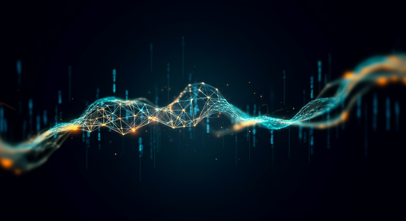 Theta Network THETA technology and blockchain network illustration